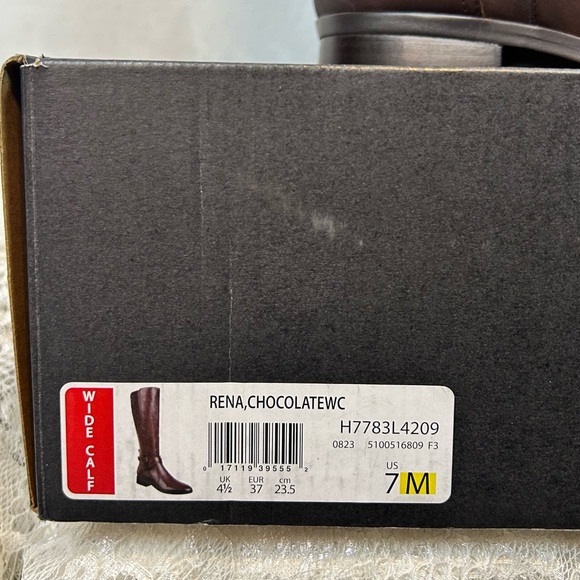 NIB Naturalizer Women's Rena 2 Wide Calf Knee High Block Heel Riding Boots Sz 7M - Picture 3 of 14